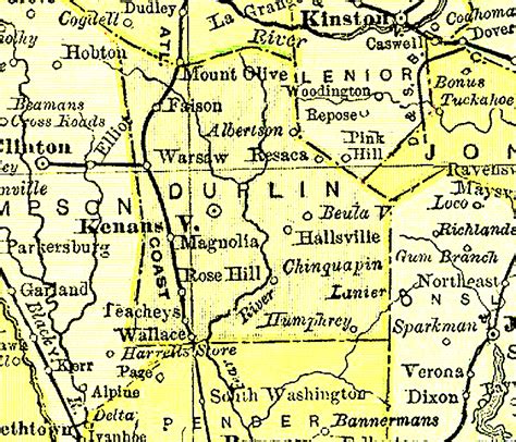 Duplin County Map - 1895