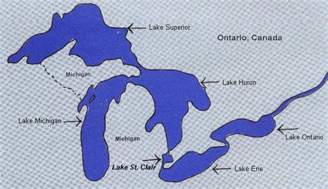 Lake St Clair Michigan Map - Drucie Kimberley