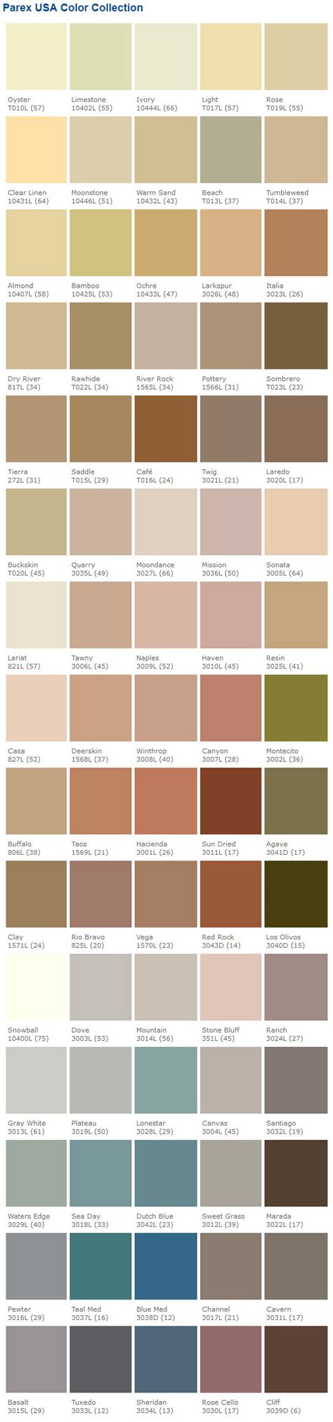 7 Of The Most Popular Stucco Color Charts, All In One Place!