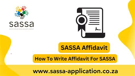 SASSA Affidavit: How To Write Affidavit For SASSA - SASSA Application