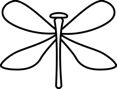 Dragonfly Insect Outline Icon Vector 5162772 Vector Art at Vecteezy