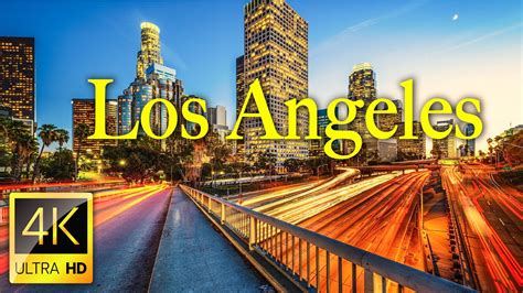 Los Angeles - 4K UHD Drone Video at Night | Los Angeles 4K Drone ...