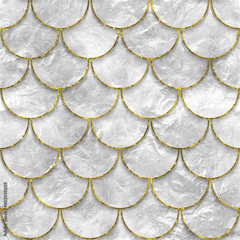 Seamless texture of fish scales, fish skin, mother of pearl texture, 3d ...