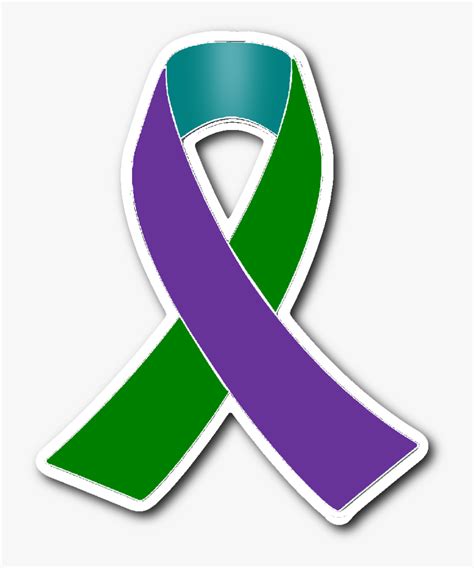 Mental Health Clipart Green Awareness Ribbon - Emblem , Free ...