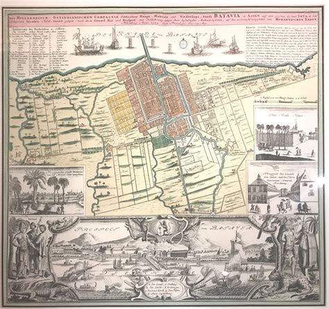 Antique Map of Batavia by Homann - Bartele Gallery