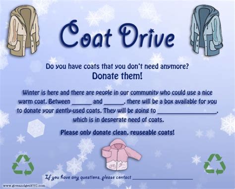 Coat Drive Ideas