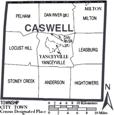 Caswell County Maps