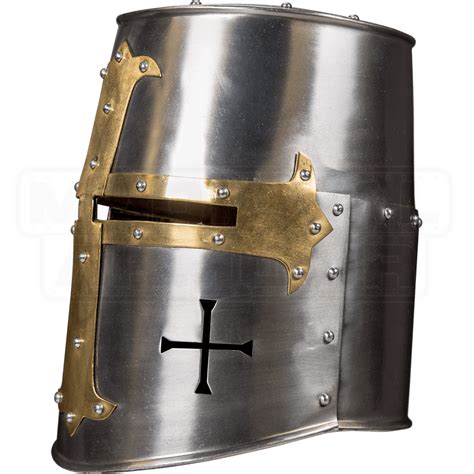 Crusader Helmet - HW-700742 by Medieval Armour, Leather Armour, Steel ...