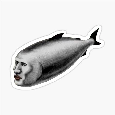 "fish meme" Sticker for Sale by tttatia | Redbubble