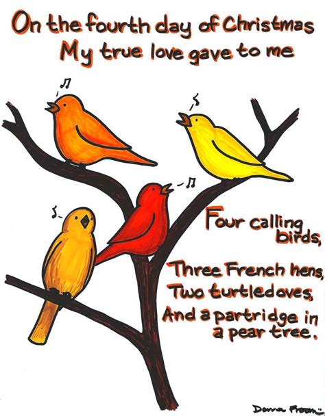 Bird 167 - Four Calling Birds by MasterKrypton on DeviantArt