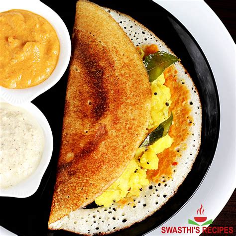 Masala Dosa Recipe (Restaurant Style) - Swasthi's Recipes