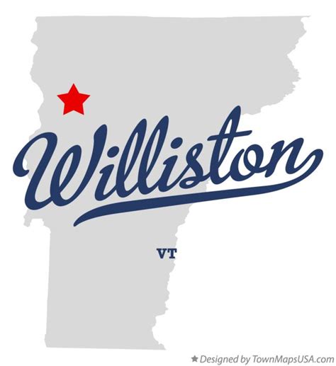 Map of Williston, VT, Vermont