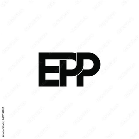 epp letter original monogram logo design Stock-Vektorgrafik | Adobe Stock