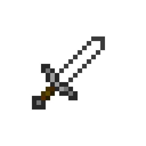 Pixilart - Minecraft Iron Sword by iIBiteIi