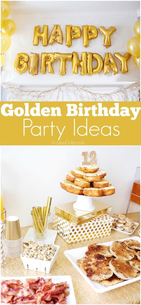 Golden Birthday Party