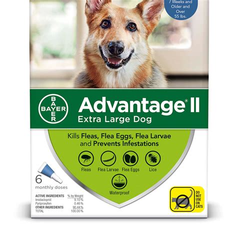 Advantage II Once-A-Month Topical Flea Treatment for Dogs & Puppies ...