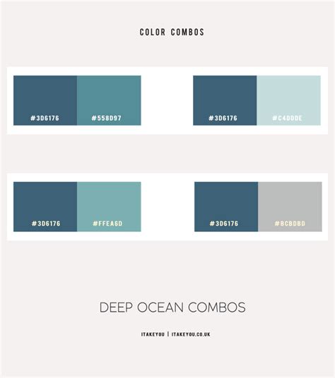 Deep Ocean Color Combos - Ocean Blue Color Schemes