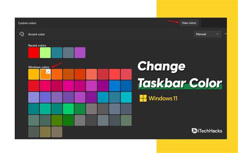 How To Change The Taskbar Color On Windows 11 2021 | Images and Photos ...