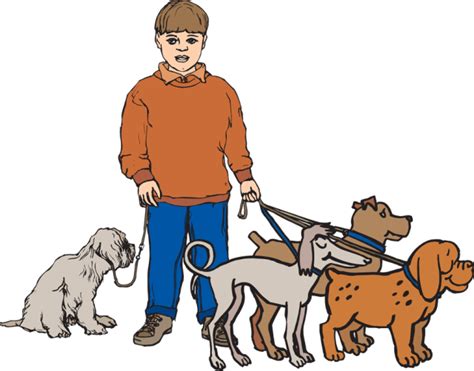 Dog walker clipart - Clipground