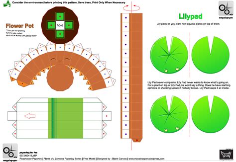 [6+] Printable Plants Vs Zombies Papercraft - [+] FREEDOM