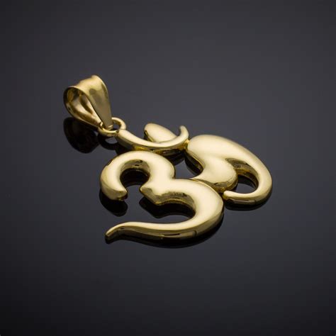 Gold Om Symbol Pendant