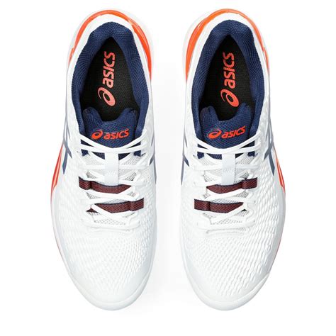 Asics | Gel Resolution 9 Mens Tennis Shoes | White/Blue | SportsDirect.com