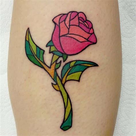 Top 71 Beauty and The Beast Rose Tattoo Ideas - [2021 Inspiration Guide]