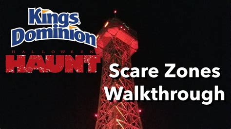 Kings Dominion Halloween Haunt Scare Zones Walkthrough - YouTube