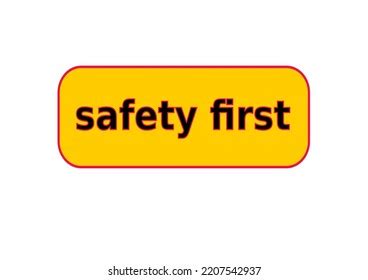 Safety First Banner Vector Used Safety Stock Vector (Royalty Free ...