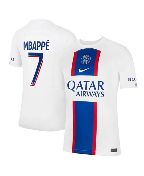 Nike Men's Kylian Mbappe White Paris Saint-Germain 2022/23 Third ...