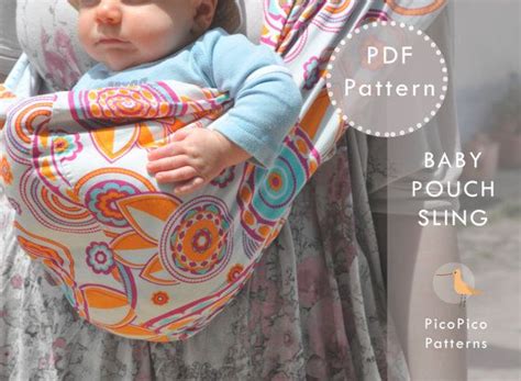 Baby sling pattern and tutorial. Doll sling pattern. Pouch sling ...