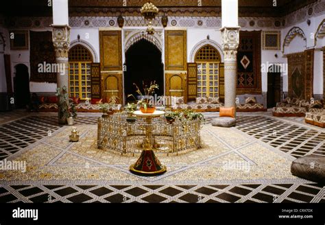 Fes Morocco Royal Palace Interior Sitting Room Stock Photo: 49134454 ...