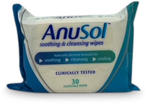 Anusol Soothing & Cleansing Flushable Wipes 30 Pack | medino