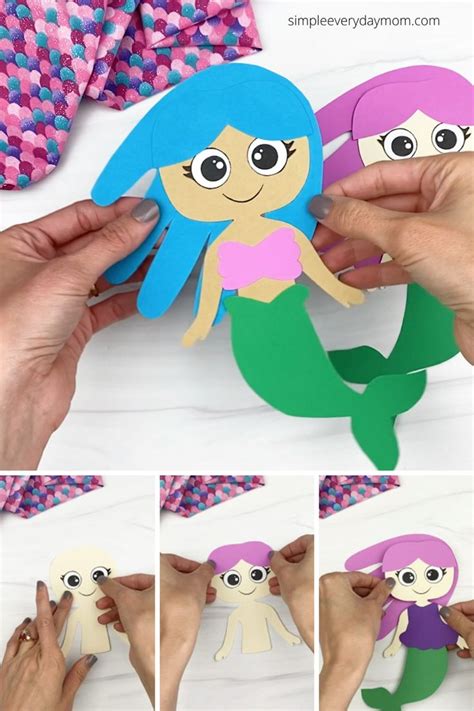 Mermaid Handprint Craft For Kids [Free Template] | Handprint craft ...