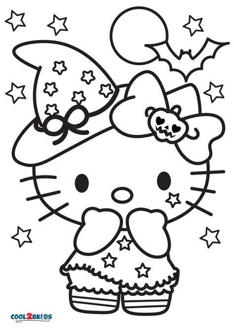 Free Printable Hello Kitty Christmas Coloring Pages For Kids