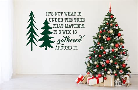 Christmas Holiday Vinyl Wall Decal Inspirational Quote It's Not What is ...