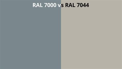 RAL 7000 vs 7044 | RAL colour chart UK