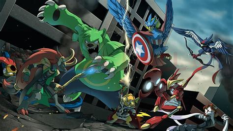 Man thor scizor loki crossovers avengers ursaring HD wallpaper | Pxfuel