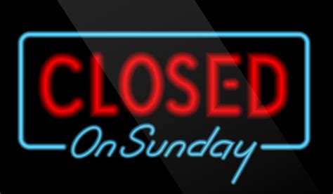 Sande: Closed Sundays