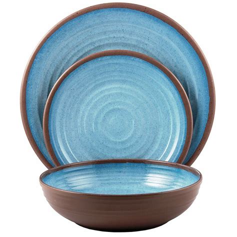 Melange 12-Piece Melamine Dinnerware Set (Clay Collection) | Shatter ...