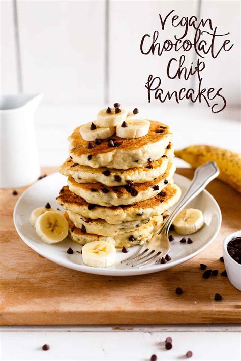 Vegan Chocolate Chip Pancakes » I LOVE VEGAN