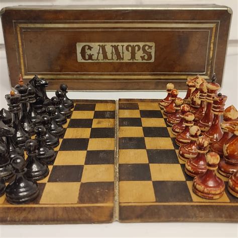 Antique Chess Set - Etsy