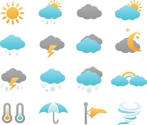 Image Title - Weather Icons Set Free Clipart - Full Size Clipart ...