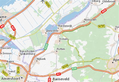 Map of Ermelo - Michelin Ermelo map - ViaMichelin