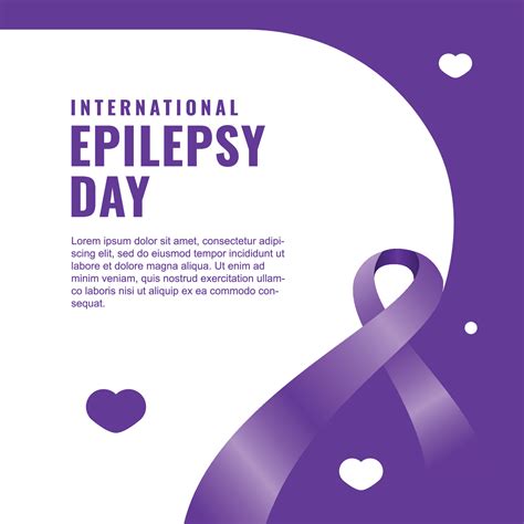 International Epilepsy Day Background With Ribbon-05 17371359 Vector ...