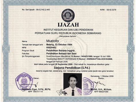 Foto Ijazah S1 Hukum Belajar - IMAGESEE