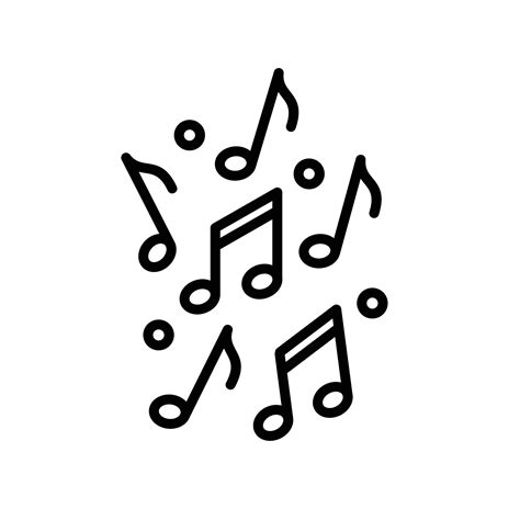 Logo Design Music notes, song, melody or tune flat vector icon with ...