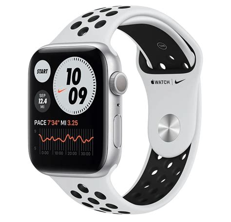 Rent Apple Watch Nike Series 6 GPS, Silver Aluminium case and sport ...