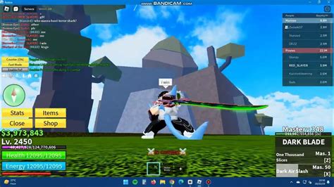 darkblade vs darkblade blox fruits update 20! DARKBLADE SHOWCASE AT END ...