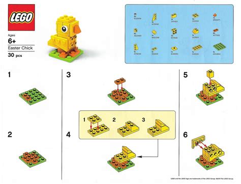 create Lego Easter chick | Lego easter, Easy lego creations, Lego ...